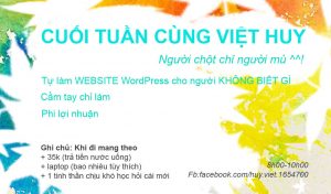 Cuối tuần cùng Việt Huy 