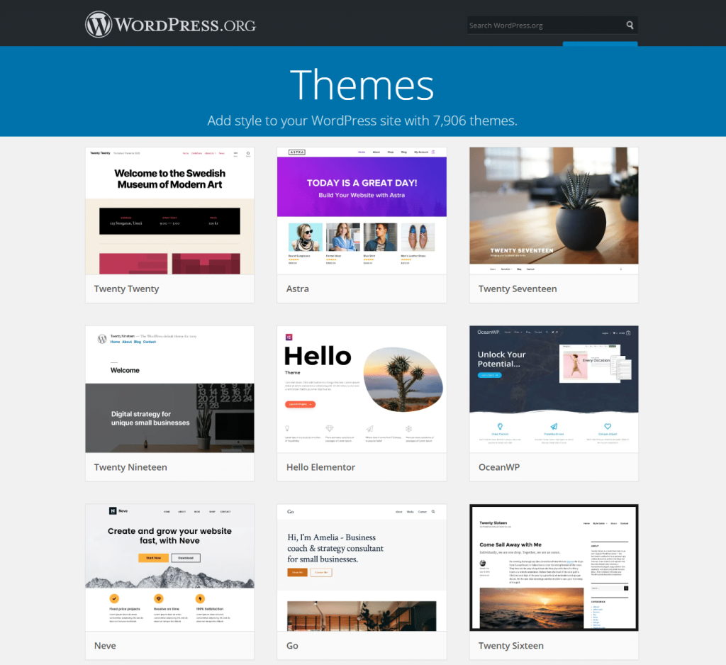 Theme wordpress