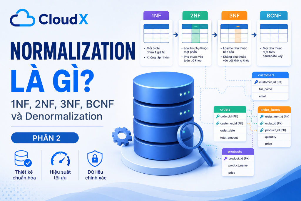 Database Normalization – 1NF, 2NF, 3NF & Denormalization